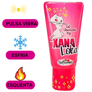 Gel Excitante Xanaloka 15g - Xana Loka Hot Flowers - Esquenta Esfria e Vibra - Sexy Shop Xana Louca