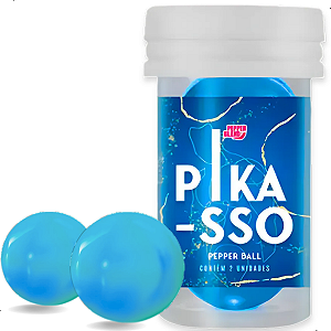 Lubrificante Bolinha Pepper Ball Plus Kit  2 uni Pikasso