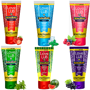 Lubrificante Bubbalove Beijável Menta Morango Tutti-Frutti