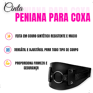 Cinta de Couro com Prótese Realística