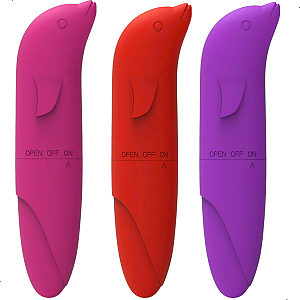 Vibrador Golfinho Ponto G Feminino Discreto 14cm