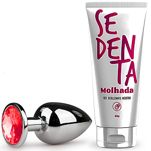 Sedenta Gel Lubrificante Intimo Neutro 18g + Plug