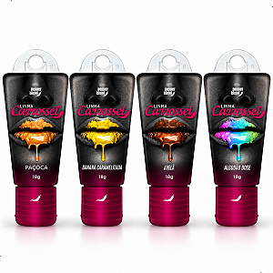 Gel Lubrificante Íntimo Comestível Efeito Glitter Carrossel