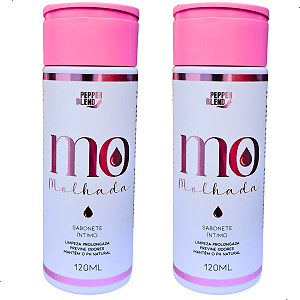 Sabonete Íntimo Feminino Prevenção Odores Mo Molhada kit 2