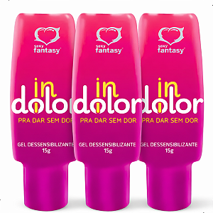 Kit 3 Gel Lubrificante Anal Extra Forte Indolor -sexyfantasy
