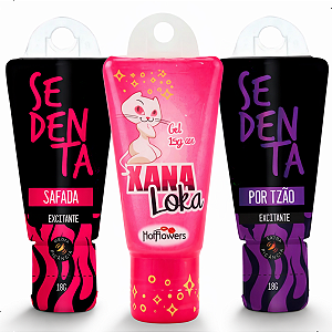 Kit Xana Loka+ Sedenta Lubrificante Safada +Tezão Excitante