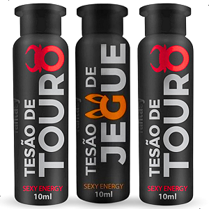 Kit 3 Energético Masculino Tesão De Touro e Tesão de Jegue