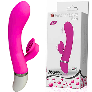 Vibrador Ponto G e Clitóris com 30 Velocidades de Vibração Sexy Import Pretty Love Bert