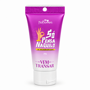 Gel Facilitador Dessensibilizante 25g Linha Vem Transar Hot Flowers Só Pensa Naquilo