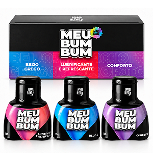 Kit Meu Bum Bum com Beijo Grego, Conforto e Lubrificante Para Sexo Anal Pepper Blend