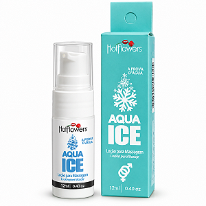 Loção Para Massagem Com Silicone Aqua Ice 12ml Hot Flowers