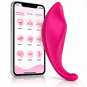 Vibrador Bluetooth Calcinha Feminino Sexual Controle A Distância Aplicativo