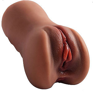 Masturbador Masculino Formato Vagina e Ânus - 16,5 x 9,0cm