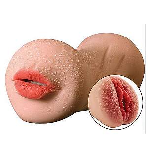 Masturbador Masculino Duplo - Boca e Vagina  Passion Lady