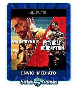 Max Payne Complete Edition 3 E Red Dead Redemption - PS3 - Midia Digital