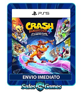 Crash Bandicoot 4: It's About Time - PS5 - Edição Padrão - Primária - Mídia Digital.