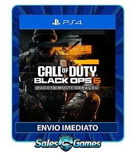 PRE VENDA - Call of Duty: Black Ops 6 - PS4 - Edição Padrão - Primária - Mídia Digital.