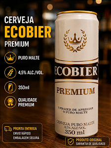 Cerveja Ecobier Premium 350 ML cx c/12
