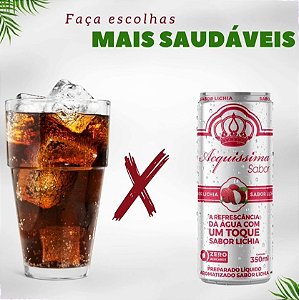 Água Saborizada Acquissima 350ML Caixa com 6 unidades