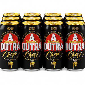 Chopp Escuro A OUTRA Cremoso Lata 350ml caixa c/12 unidades