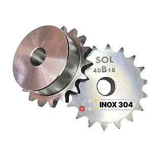 Engrenagem Simples Inox ASA 40 Z18
