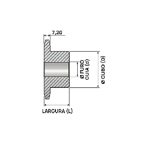 Engrenagem Simples DIN 08B 28Z