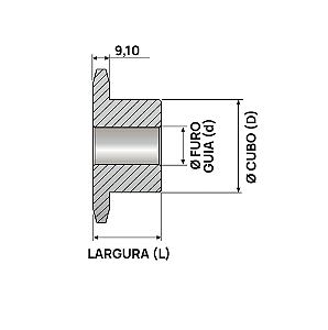 Engrenagem Simples DIN 10B 60Z