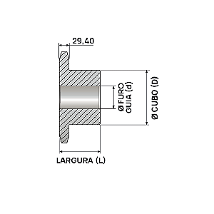 Engrenagem Simples DIN 32 28Z