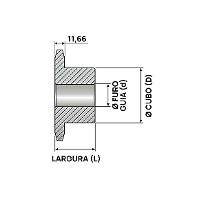 Engrenagem Simples ASA 60 70Z