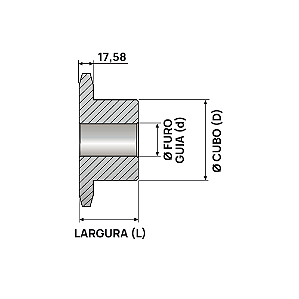 Engrenagem Simples ASA 100 76Z