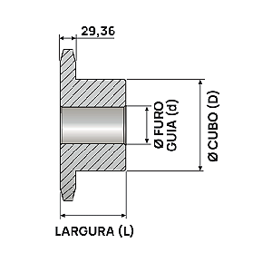Engrenagem Simples ASA 160 10Z