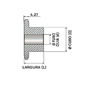 Engrenagem Simples Inox 304 ASA 35 15Z