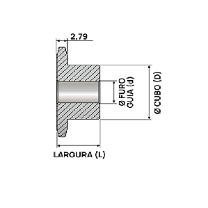 Engrenagem Simples ASA 25 38Z