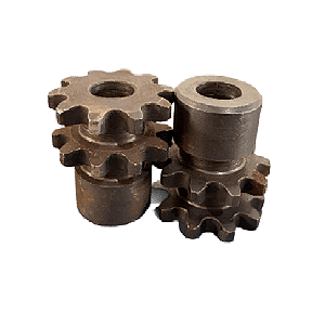 ENGRENAGEM DUPLA ASA 35 10 DENTES C/ TRATAMENTO TÉRMICO