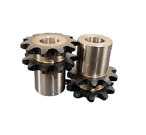 ENGRENAGEM DUPLA ASA 35 11 DENTES C/ TRATAMENTO TÉRMICO