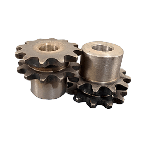 ENGRENAGEM DUPLA ASA 35 12 DENTES C/ TRATAMENTO TÉRMICO