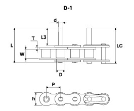 EMENDA PARA CORRENTE ASA 40-1 PINO SALIENTE 2X2