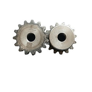 Engrenagem Dupla ASA 35 15Z C/ Tratamento Térmico nos Dentes