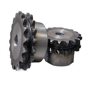 ENGRENAGEM DUPLA ASA 35 18 DENTES C/ TRATAMENTO TÉRMICO