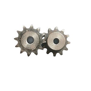 Engrenagem Dupla ASA 40 12Z C/ Tratamento Térmico nos Dentes