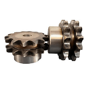 Engrenagem Dupla ANSI 40 14Z C/ Tratamento Térmico nos Dentes