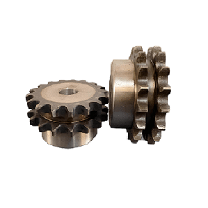 Engrenagem Dupla ANSI 40 17Z C/ Tratamento Térmico nos Dentes