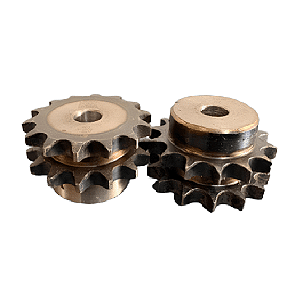 Engrenagem Dupla DIN 06B 14Z C/ Tratamento Térmico nos Dentes