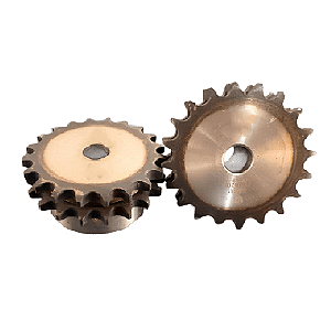 Engrenagem Dupla DIN 06B 20Z C/ Tratamento Térmico nos Dentes
