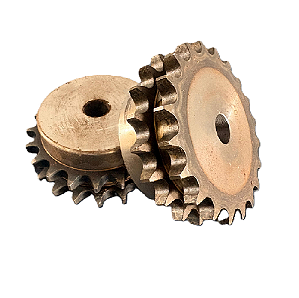 Engrenagem Dupla DIN 08 20Z C/Tratamento Térmico nos Dentes