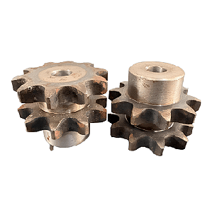 Engrenagem Dupla ASA 60 10Z C/Tratamento Térmico nos Dentes
