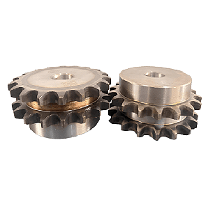 Engrenagem Dupla ASA 60 18Z C/Tratamento Térmico nos Dentes