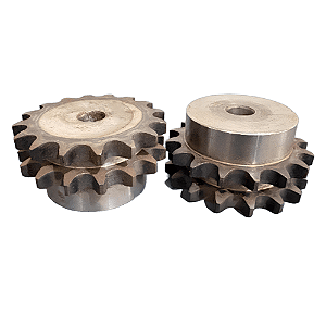 Engrenagem Dupla DIN 10B 16Z C/Tratamento Térmico nos Dentes