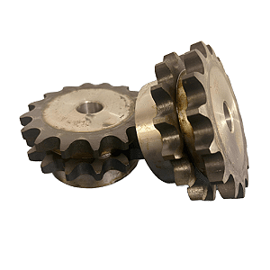 Engrenagem dupla DIN 12B 16Z C/Tratamento Térmico nos Dentes