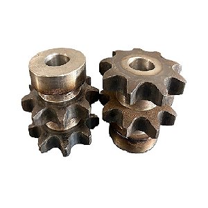 Engrenagem Dupla ASA 80 09Z C/Tratamento Térmico nos Dentes